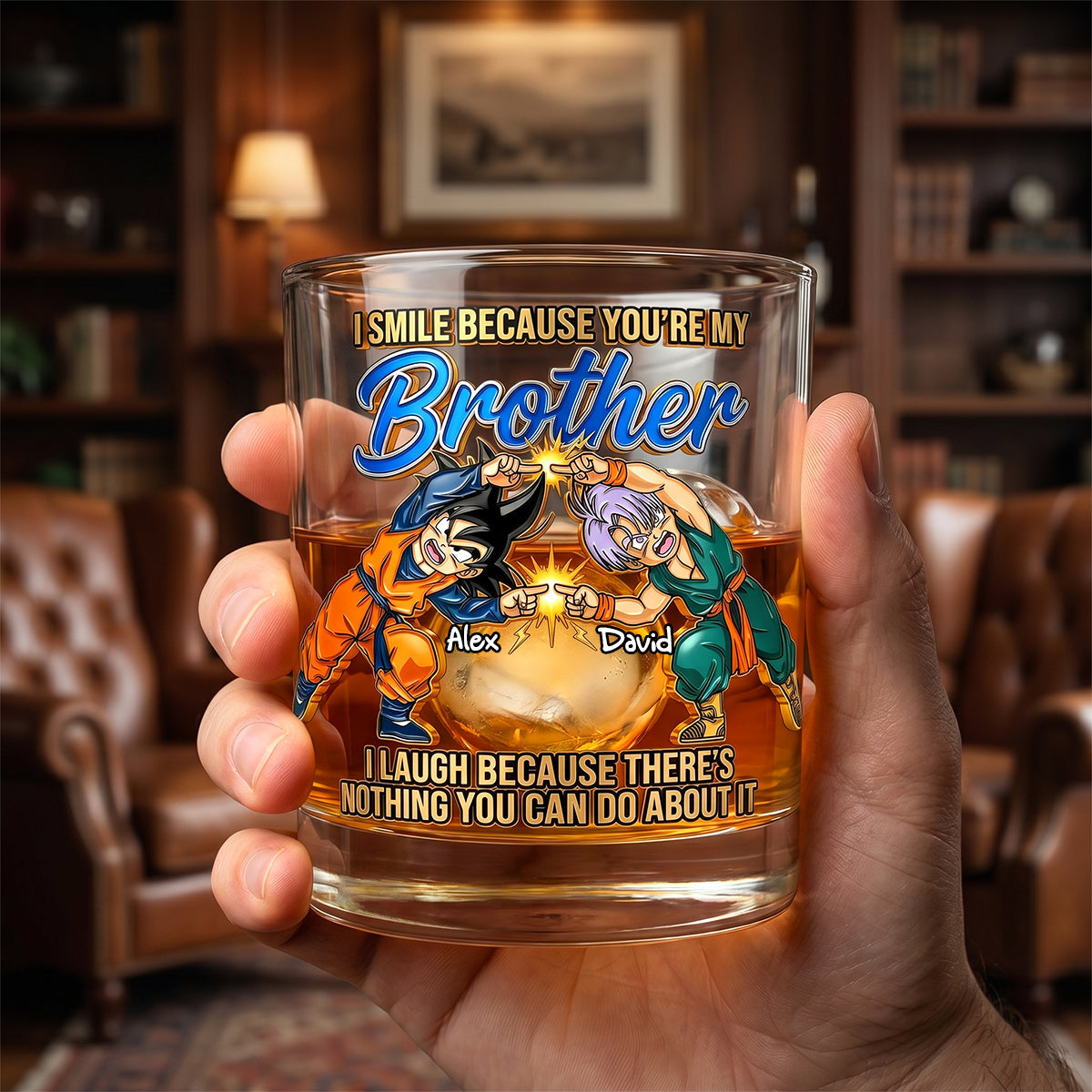 Brothers Forever Round Glass - Personalized Gifts For Brothers 05NADH100626