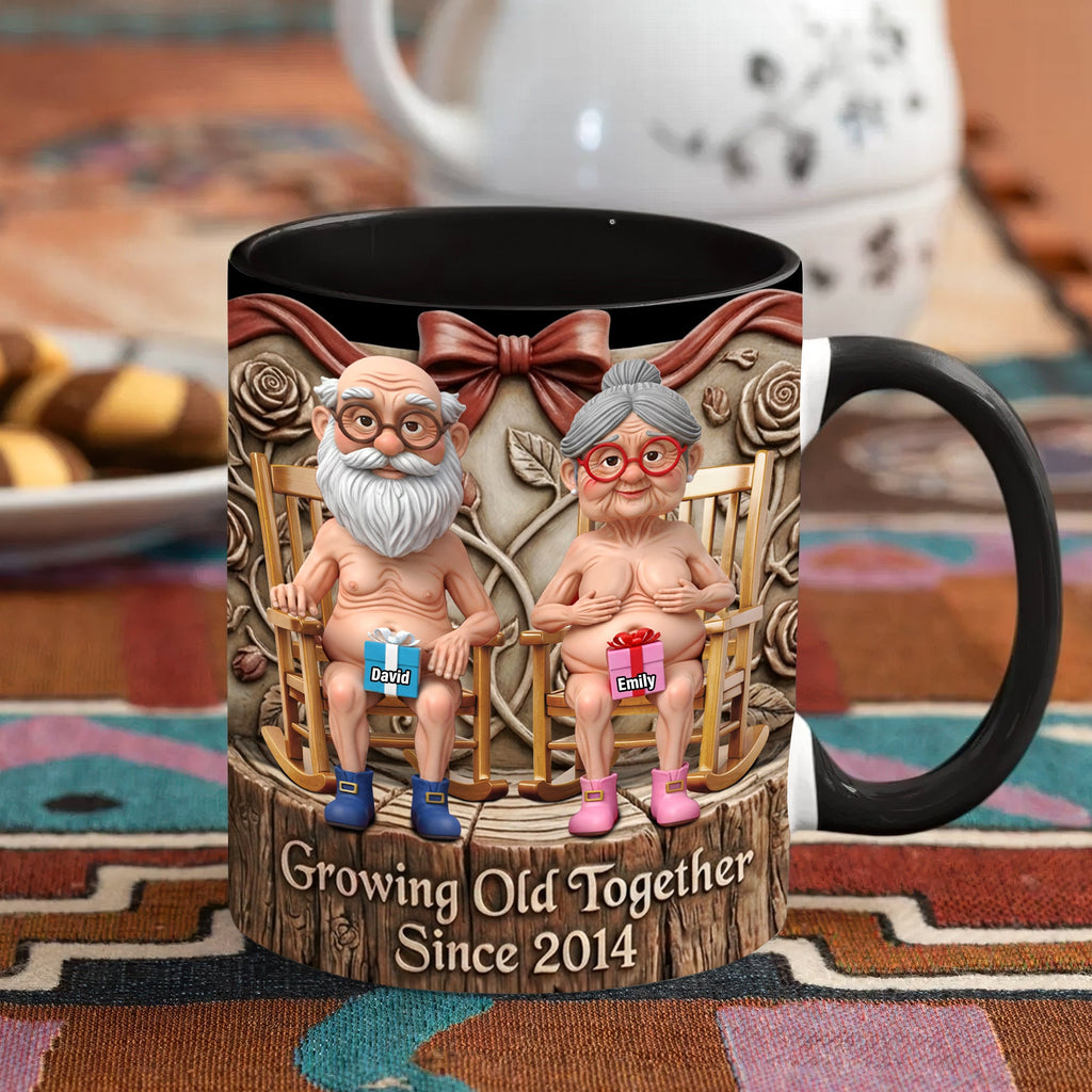 Growing Old Together Coffee Mug - Personalized Gifts For Couple 05OHQN080626