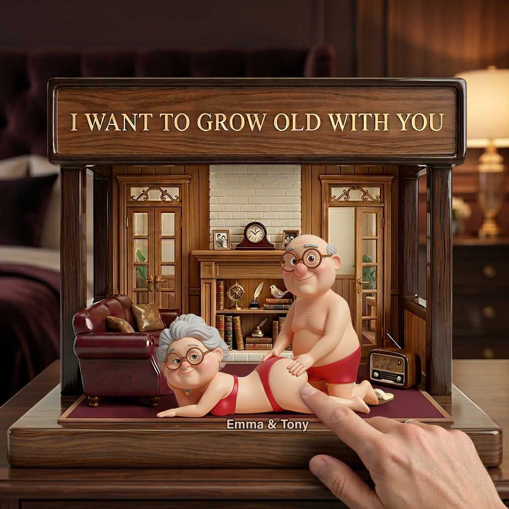 Old Naughty Couple Acrylic Plaque - Personalized Gifts For Couple 05ohlu090626