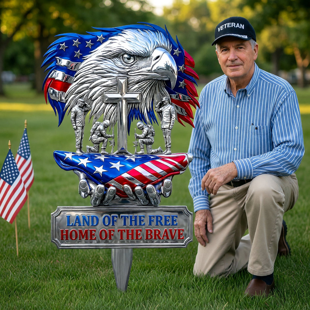 American Veteran Appreciation Metal Sign - Personalized Decor Gifts For Military Families & Patriots 04QHQN050626
