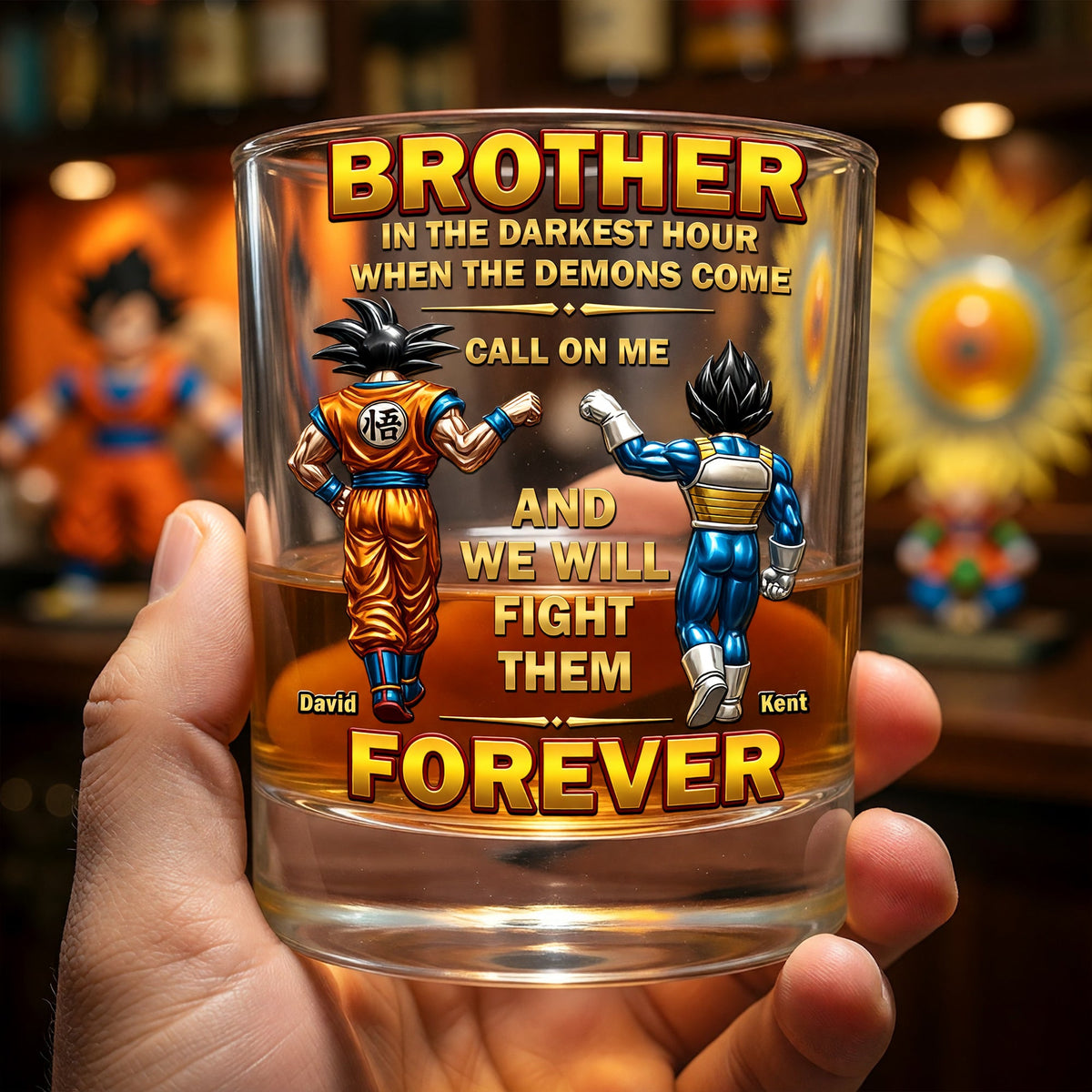 Unique Round Glass - Personalized Brotherhood Keepsake Gifts 05OHQN050626