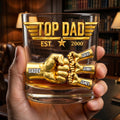 Powerful Fist Bump Personalized Glass For Dad 119ohtn080626