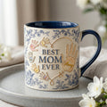 Best Mom Ever - Toile De Jouy Accent Mug - Personalized Gifts For Mothers 02palu080426
