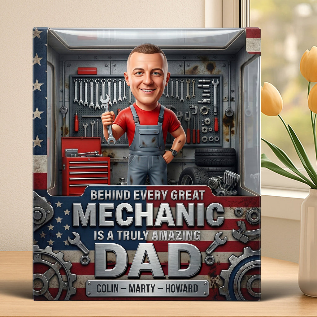 Amazing Mechanic Dad Acrylic Plaque - Custom Photo Gifts For Dads 04paqn260326
