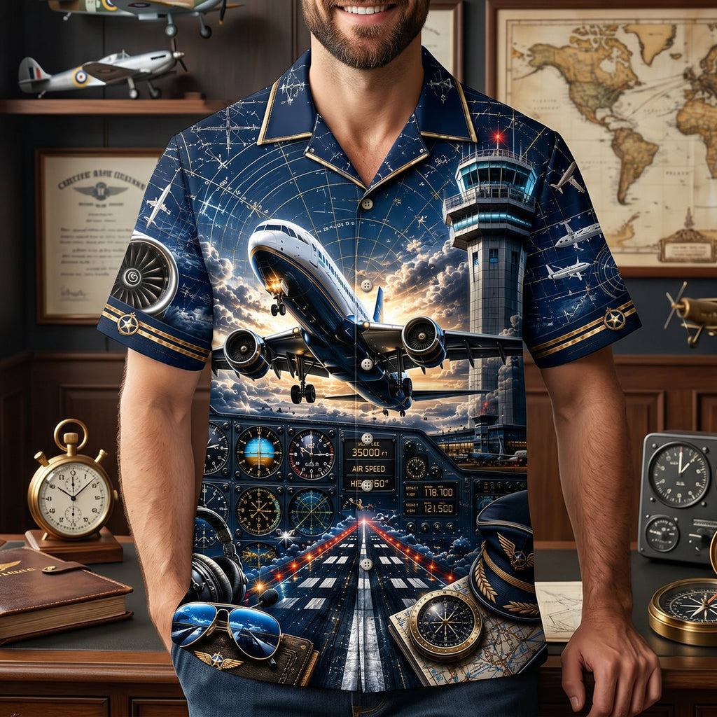 Sky Commander Hawaiian Shirt - Gifts For Pilots 04natn090626