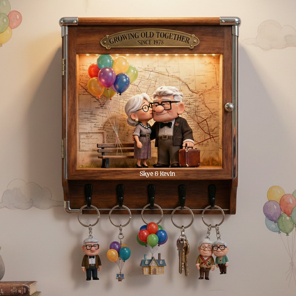 Old Couple Acrylic Key Hanger - Personalized Gifts For Couple 041tgta130126
