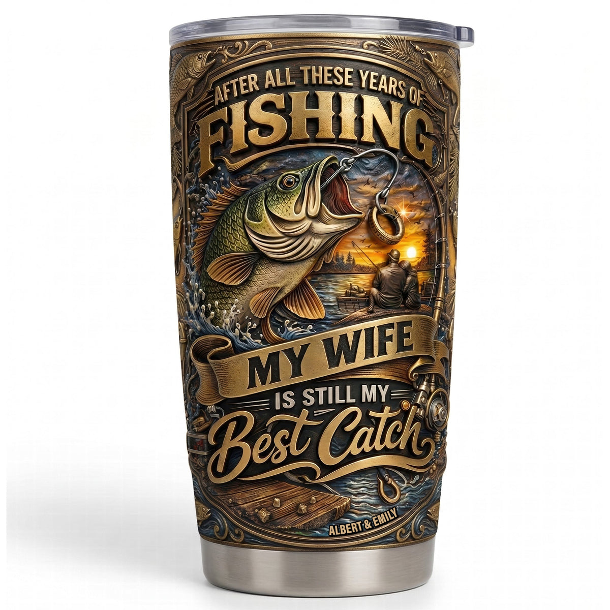 Best Fishing Couple Tumbler - Personalized Gifts For Couple 03TYQN100326