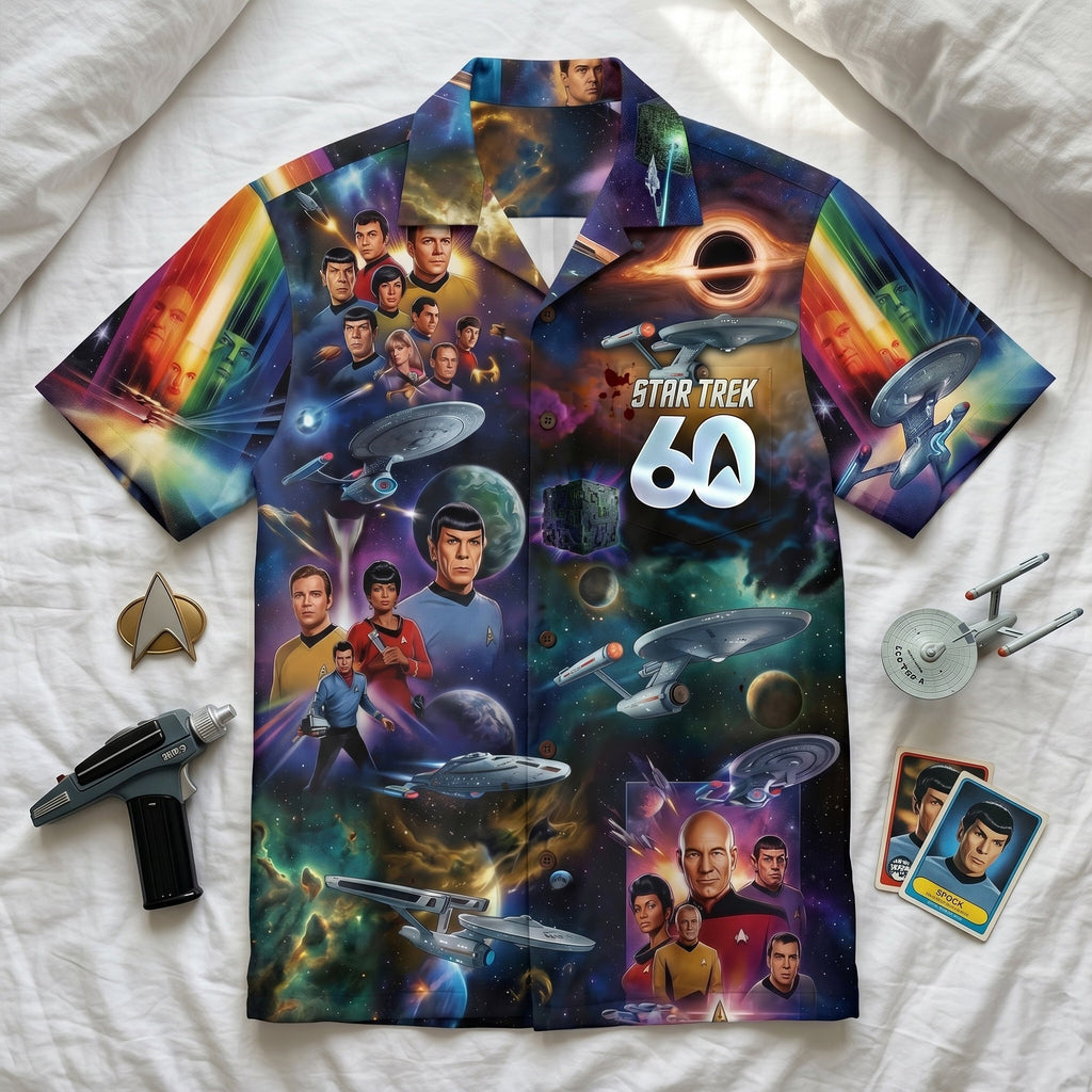 Cosmic Voyagers 60th Anniversary Hawaiian Shirt Personalized Gifts 02qhlu100626