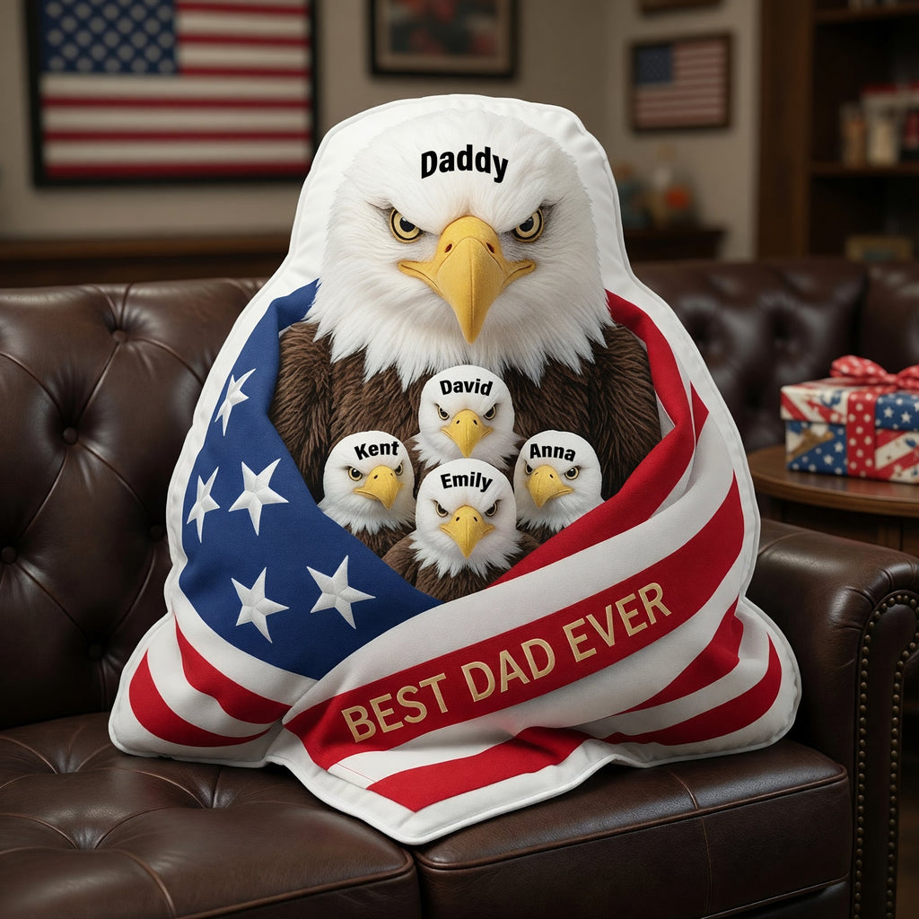 Best Dad Ever Custom Shape Pillow - Personalized Gifts For Dad 06ohqn120526
