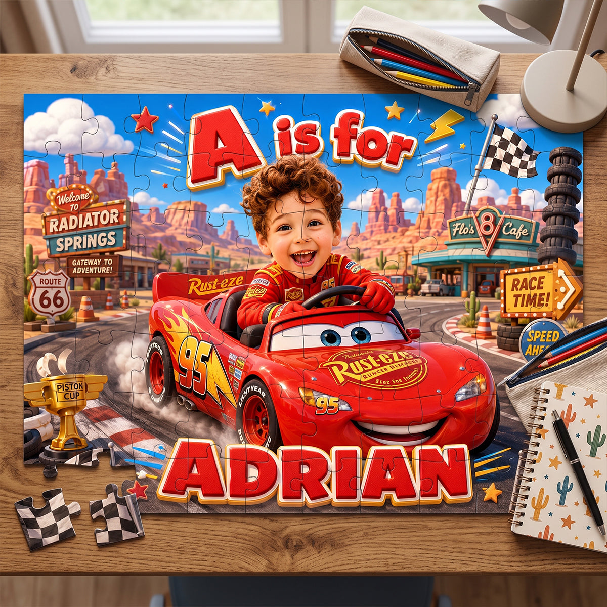 Little Racer Jigsaw Puzzle - Custom Photo Gifts For Kids 01natn130726