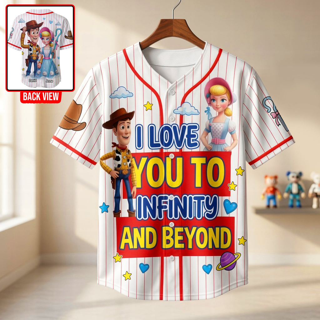 Couple Forever Baseball Jersey - Personalized Gifts For Couple 02NAQN190626