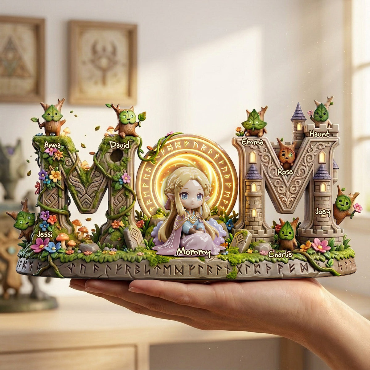 Fantasy Adventure Mom And Kids Acrylic Plaque - Personalized Gifts For Mother's Day Plaque 04TOLU270326