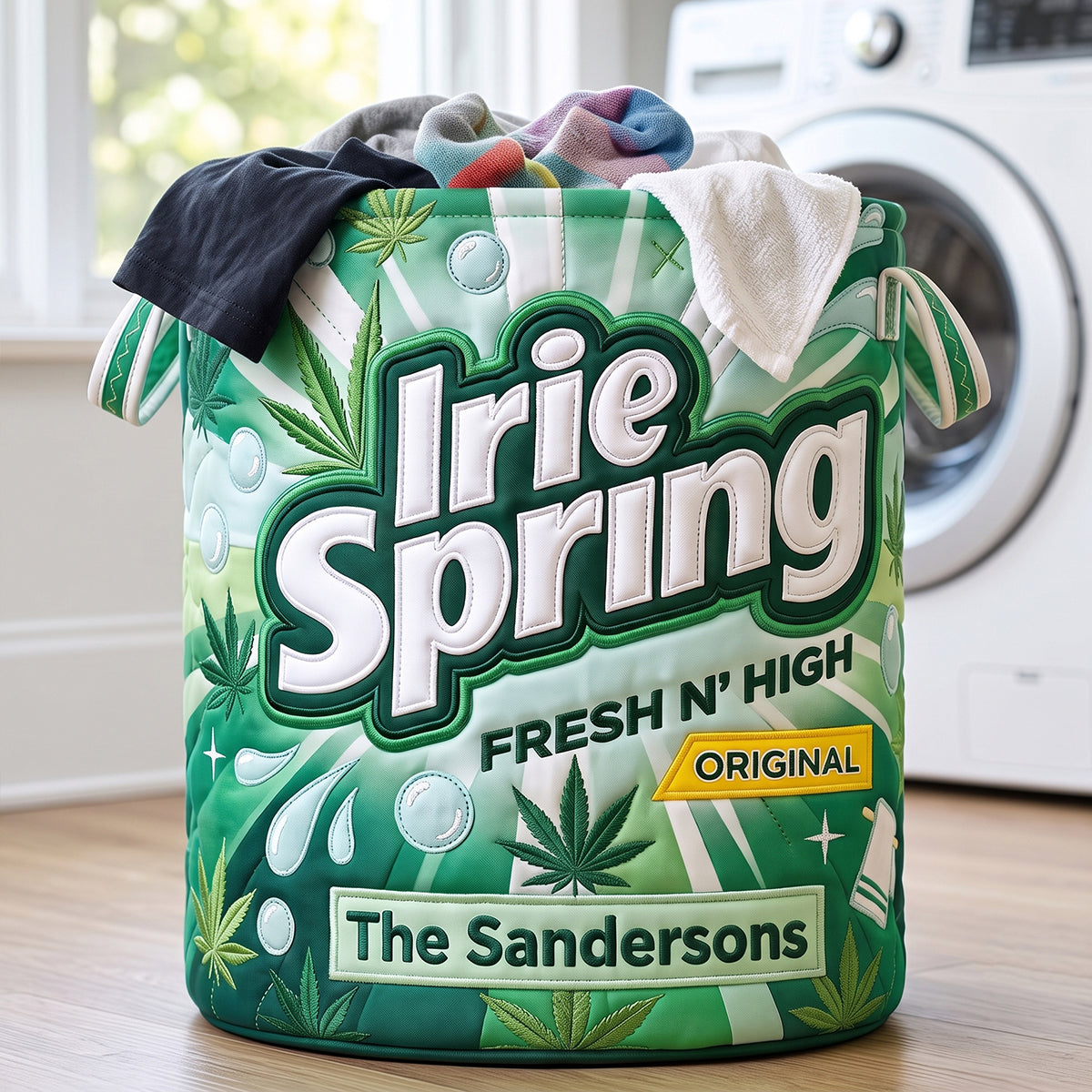 Laid-Back Stoner Laundry Basket - Personalized Gifts 03hutn110726