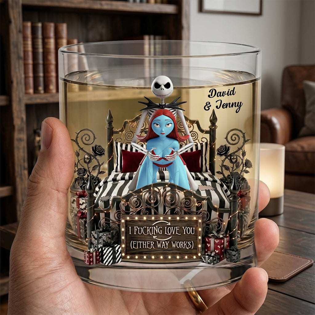 Naughty Couple Round Glass - Personalized Gifts For Couple 01ohtn100626
