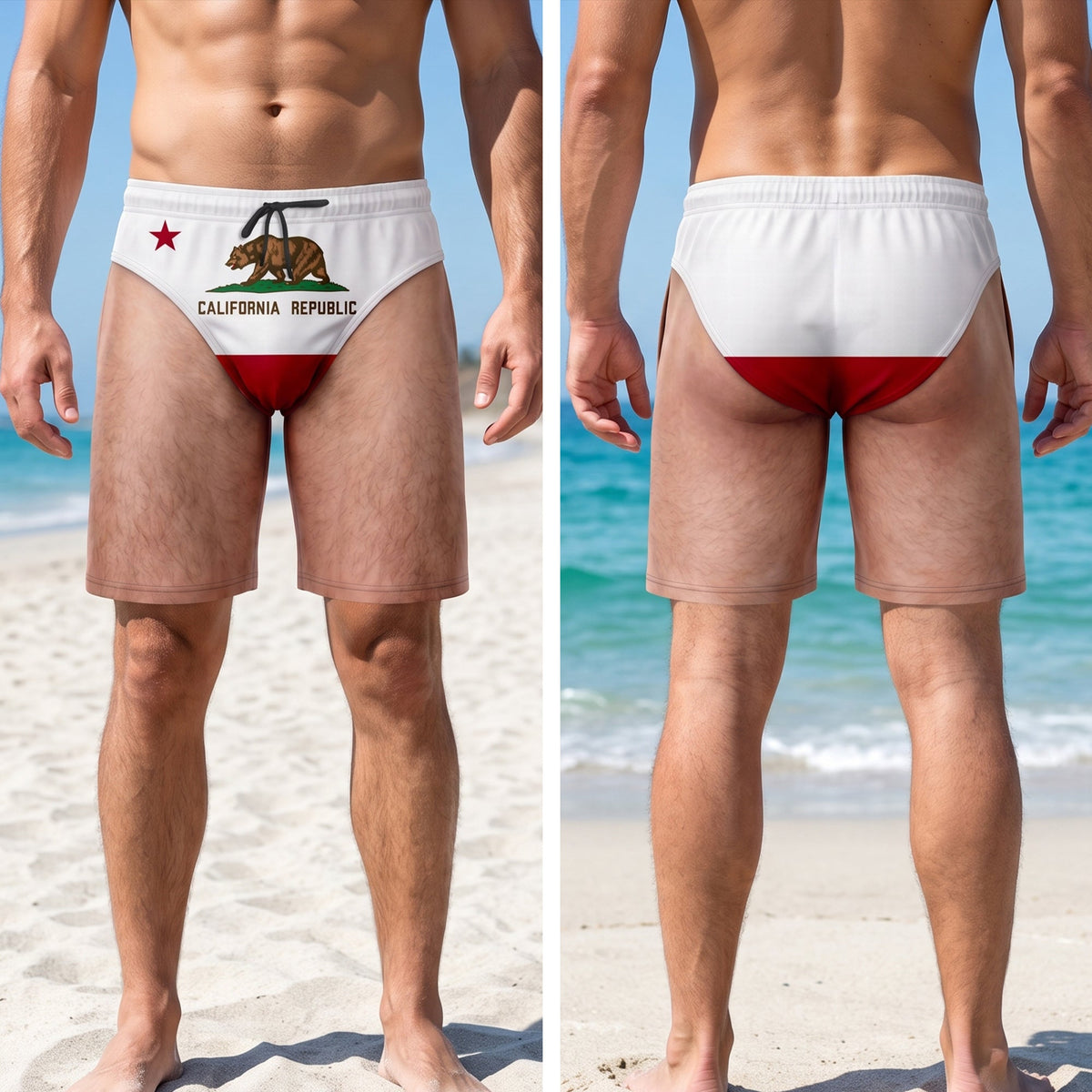 US States Men's Beach Shorts - Personalized Gifts For Him 03naqn130726