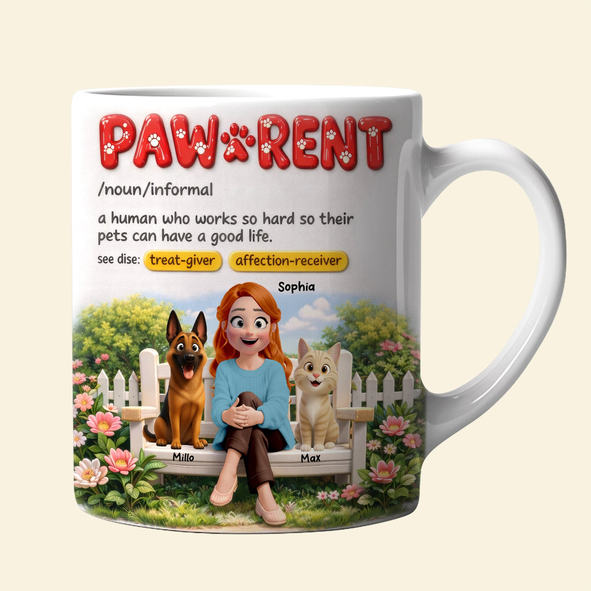 Dog & Cat Mom Coffee Mug - Personalized Gifts For Mothers 03toqn130326