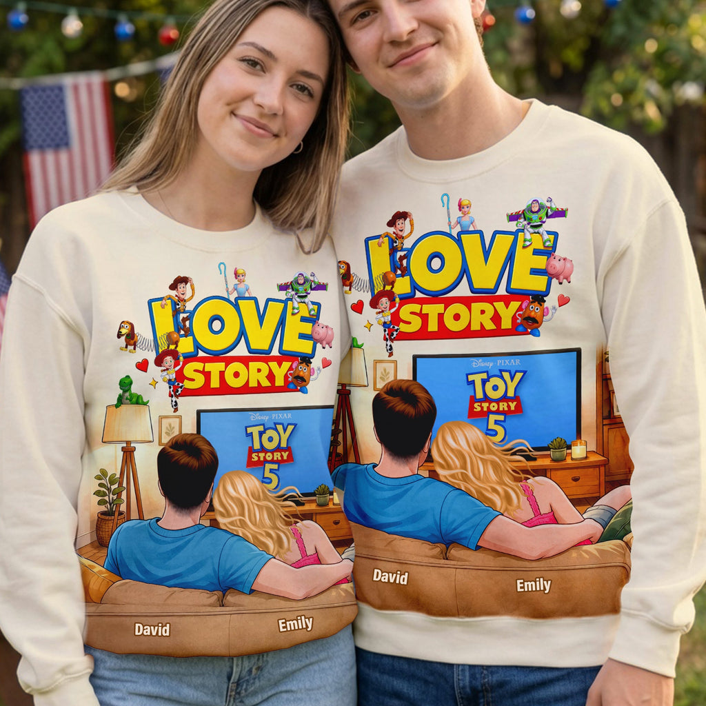 Couple Watching Shirt - Personalized Gifts For Couple 03naqn250626