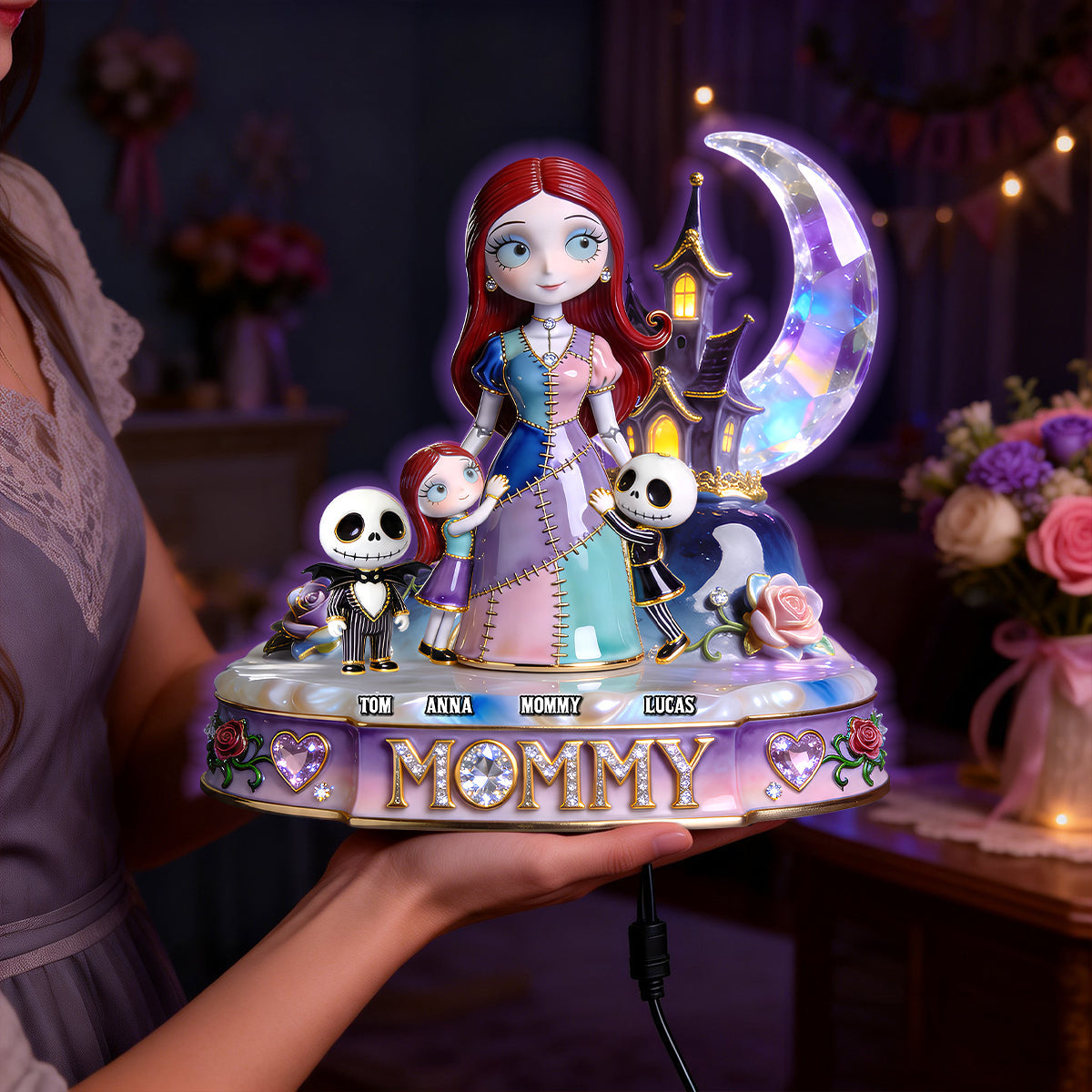 Dark Fantasy Mom & Kids Light Box - Personalized Gift For Mothers 02pgtn200426