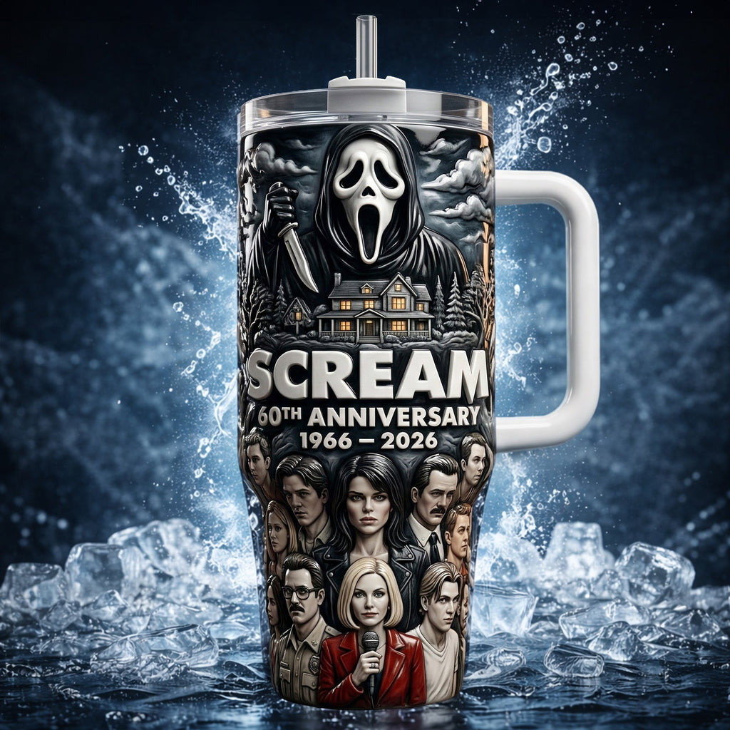 60th Anniversary 40oz Tumbler – Gifts For Horror Lovers 01palu120326