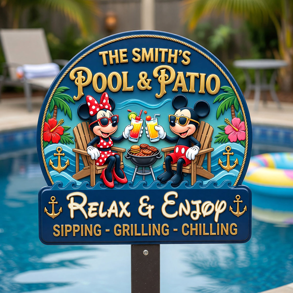 Chilling Together Metal Sign - Personalized Gifts For Couple 03TYQN180626