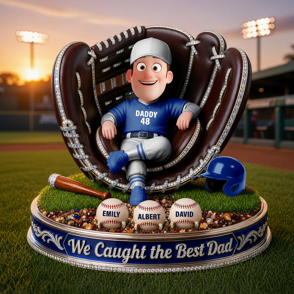 Home Run Dad Acrylic Plaque - Personalized Gifts For Dad 03TYQN190526
