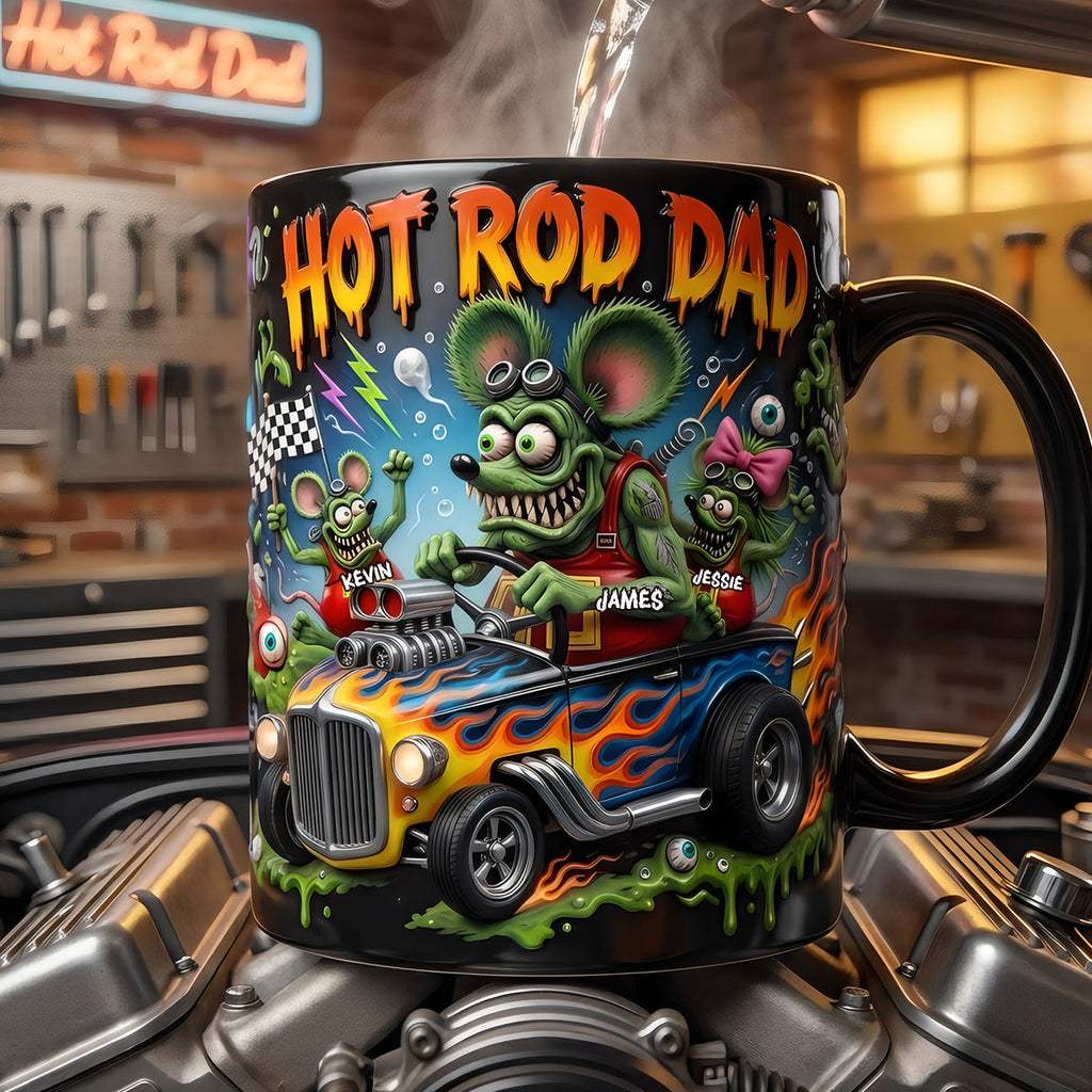 Hot Rod Dad Magic Coffee Mug - Personalized Gifts For Dad 04tyta060526
