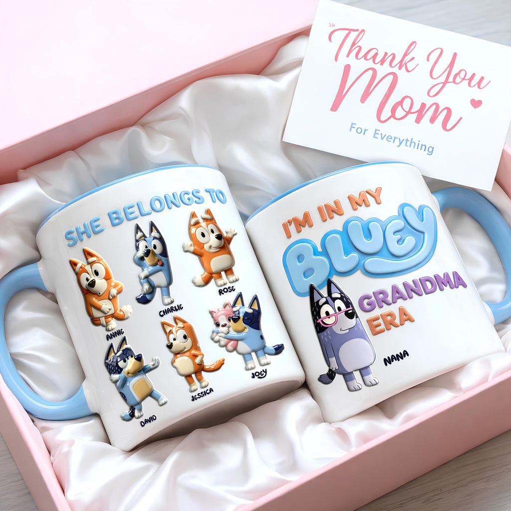 In My Grandma Era Accent Mug - Personalized Gift For Mom 01KILU050326