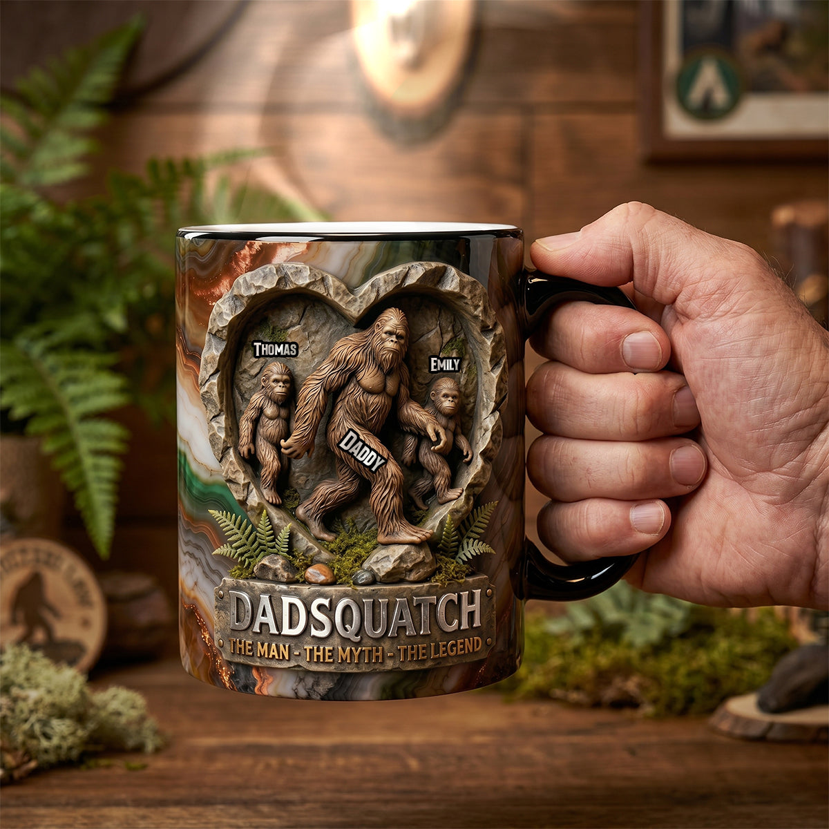 Legendary Sasquatch Dad Magic Mug, Personalized Gifts For Dads 03qhdh070526