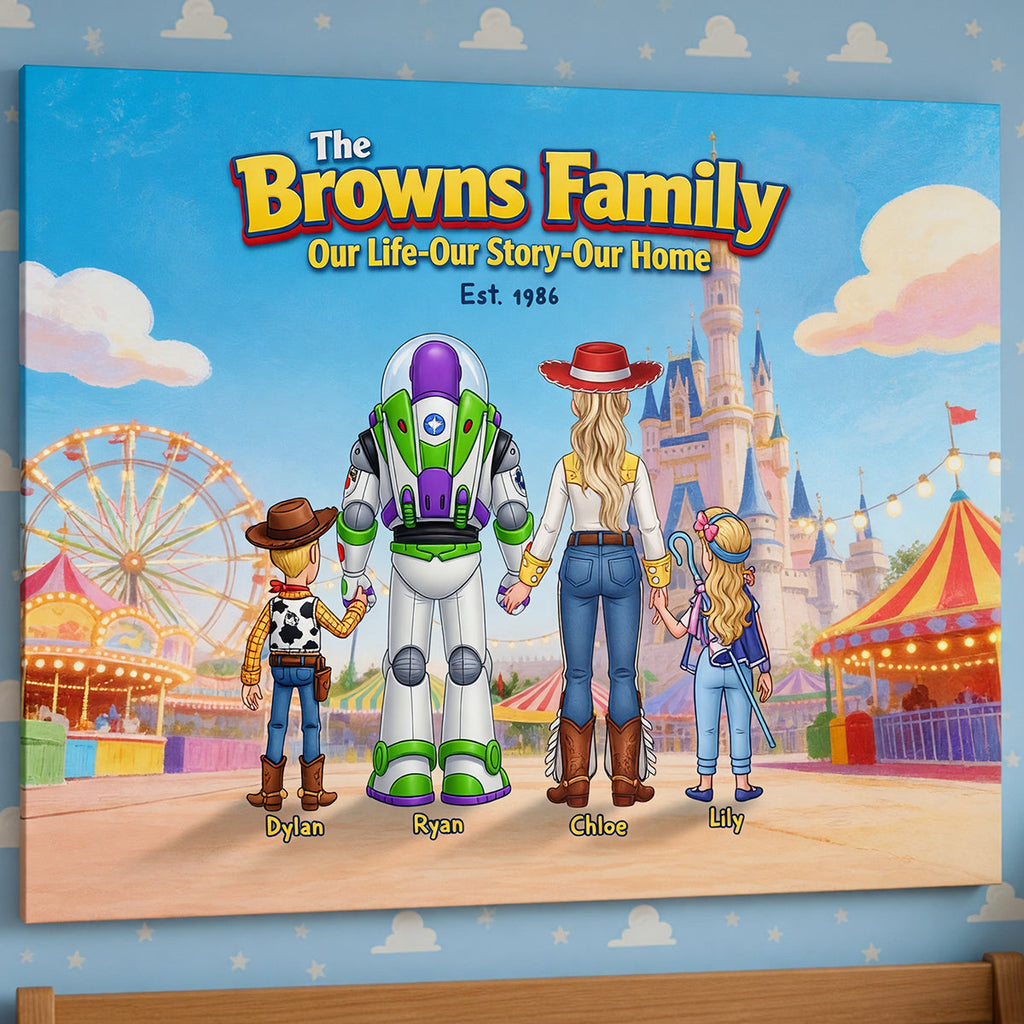 Family Adventure Canvas - Personalized Gifts For Family 02HUDT200626