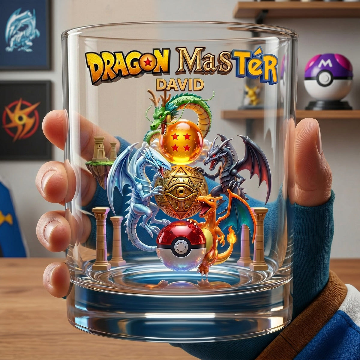 Powerful Crossover Round Glass, Personalized Gifts 01qhlu040626