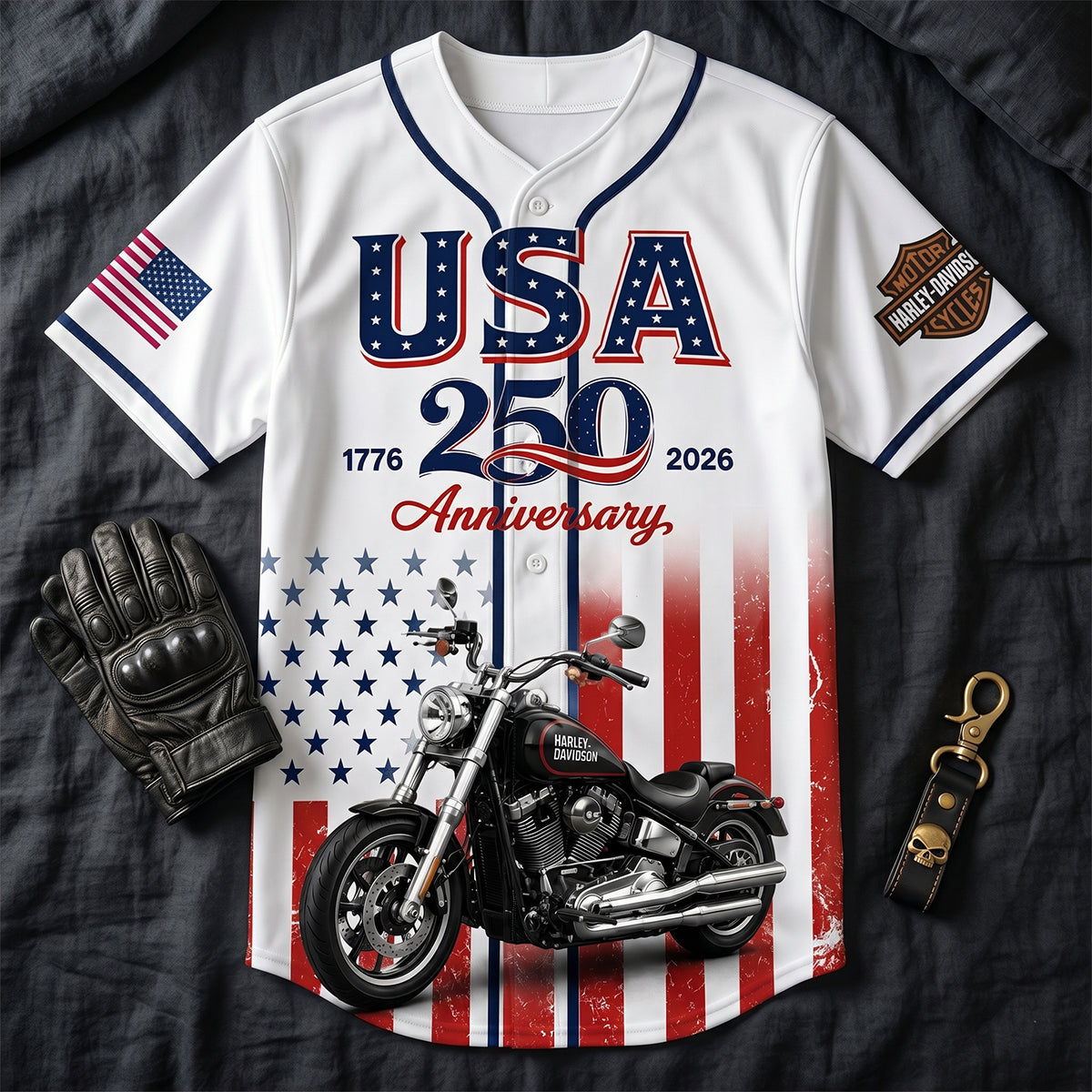 Badass Motorcycle Jersey Shirt - Custom Photo Gifts For Biker 02natn170626