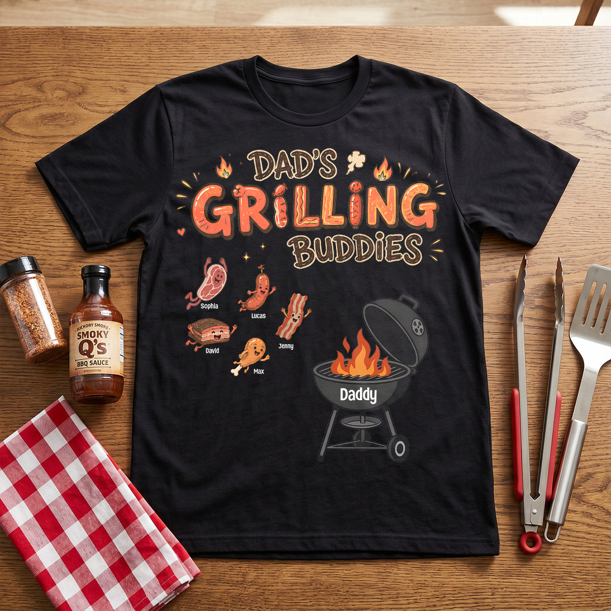 Fun Diving Into Dad Grill Shirt - Personalized Gifts For Grilling Dads 02QHTN270526