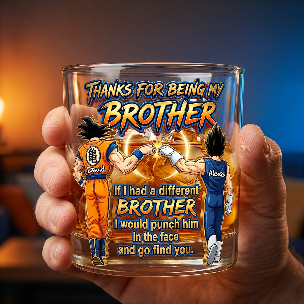 Ultimate Warriors Brothers Drinking Glass - Personalized Gifts For Brothers 03nadh060626