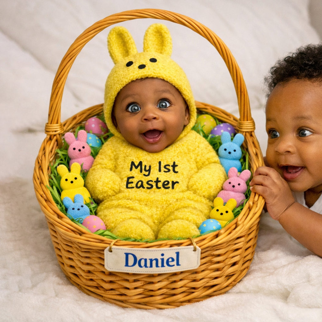 Newborn First Easter Acrylic Plaque - Custom Photo Gifts 01HULU110326-vid