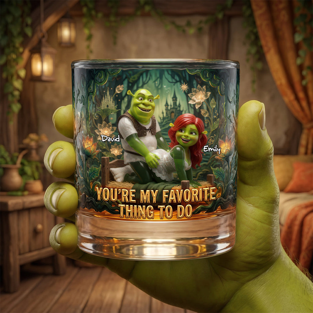 Personalized Funny Gifts For Couple Round Glass 032tydh080626