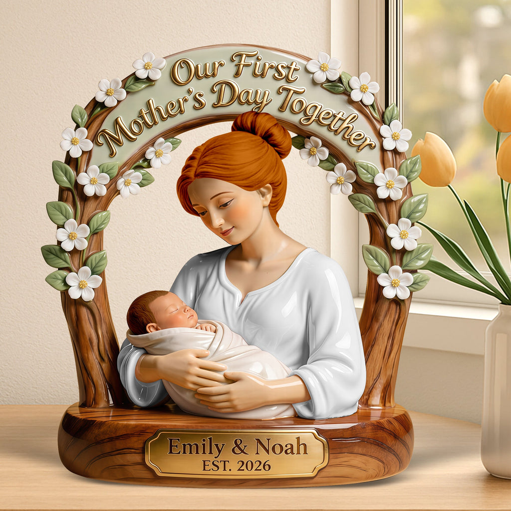 Our 1st Mother's Day Together Acrylic Plaque - Personalized Gifts For Mother 03tyqn110326