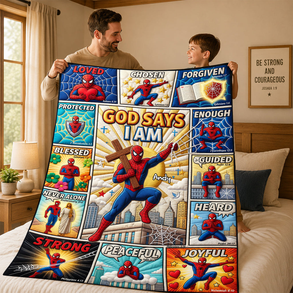 Faith & Courage Blanket - Personalized Gifts For Kids 04PADH030726