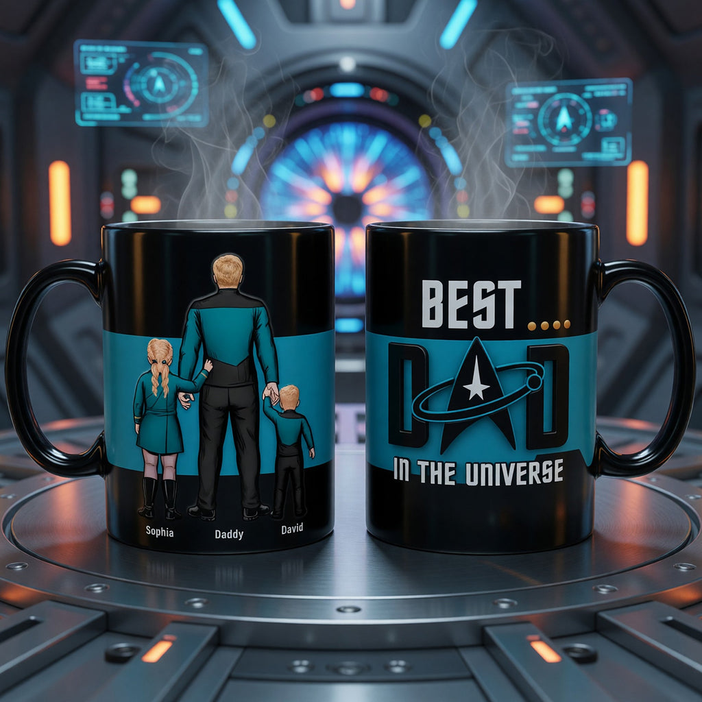 Deep Space Dad Magic Coffee Mug - Personalized Gifts For Dads 01OHQN060526HH