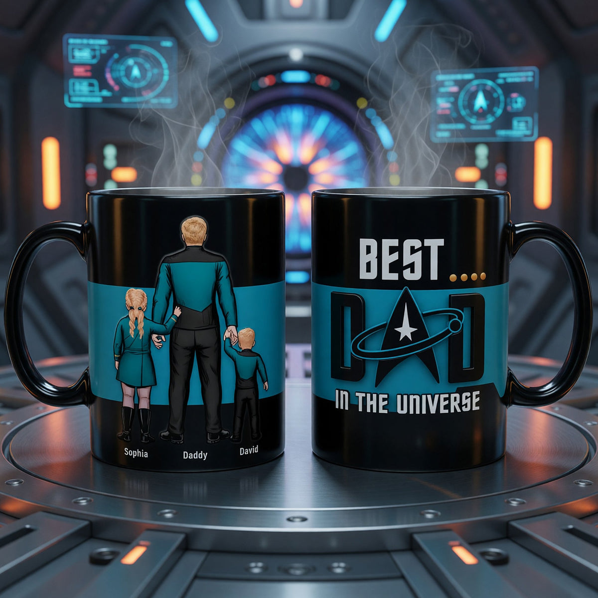 Deep Space Dad Magic Coffee Mug - Personalized Gifts For Dads 01OHQN060526HH