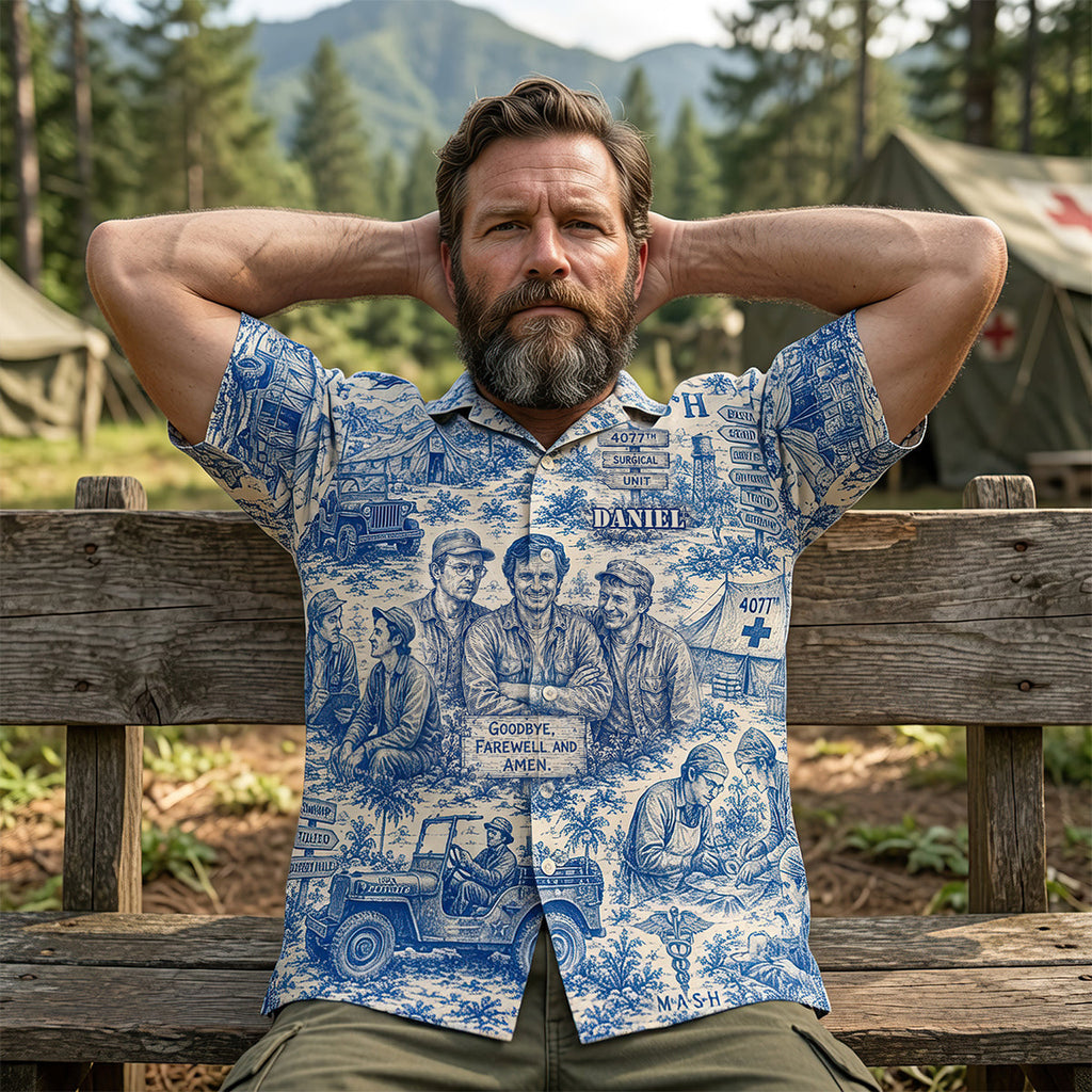 Vintage Field Camp Hawaiian Shirt - Personalized Gifts 01NADT020726