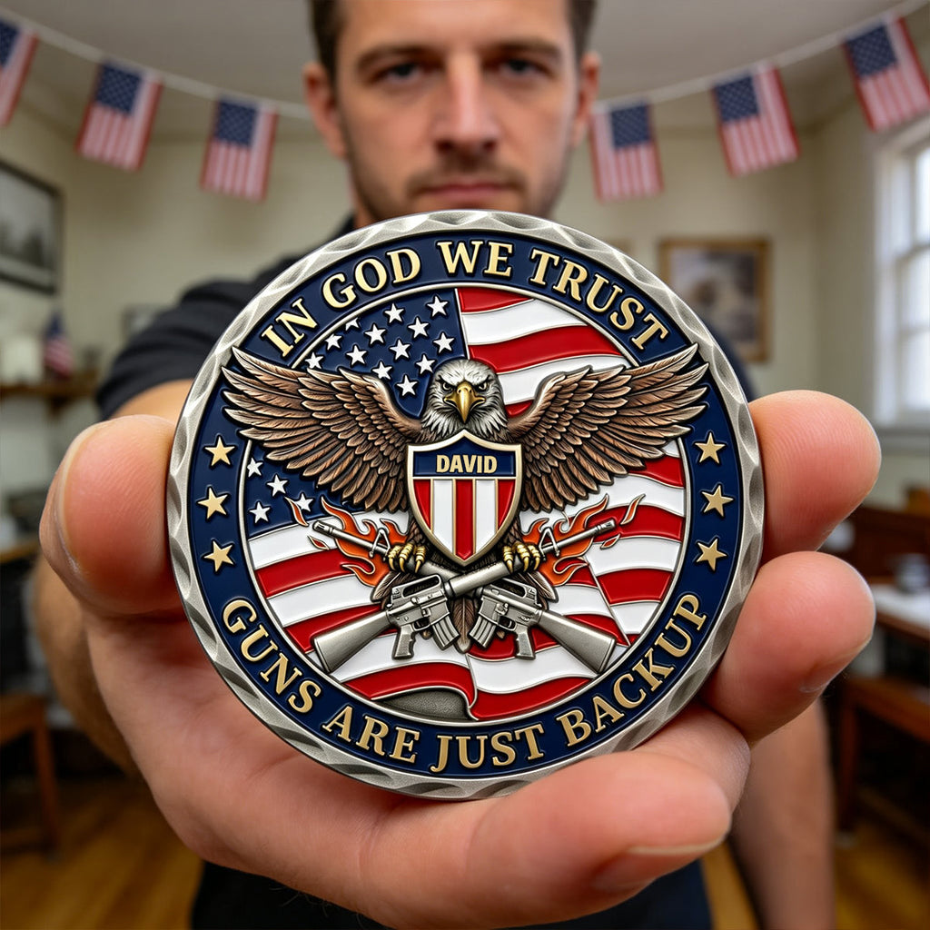 Veteran Printed Metal Coin - Personalized Gifts For Veteran 05natn030326