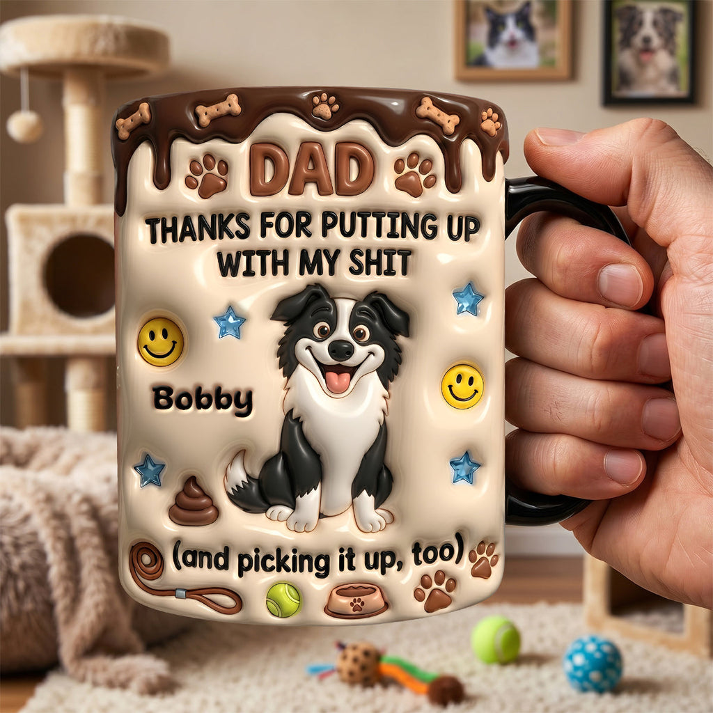 Dog Dad Magic Ceramic Coffee Mug - Personalized Gifts For Dad 021TYDH210526