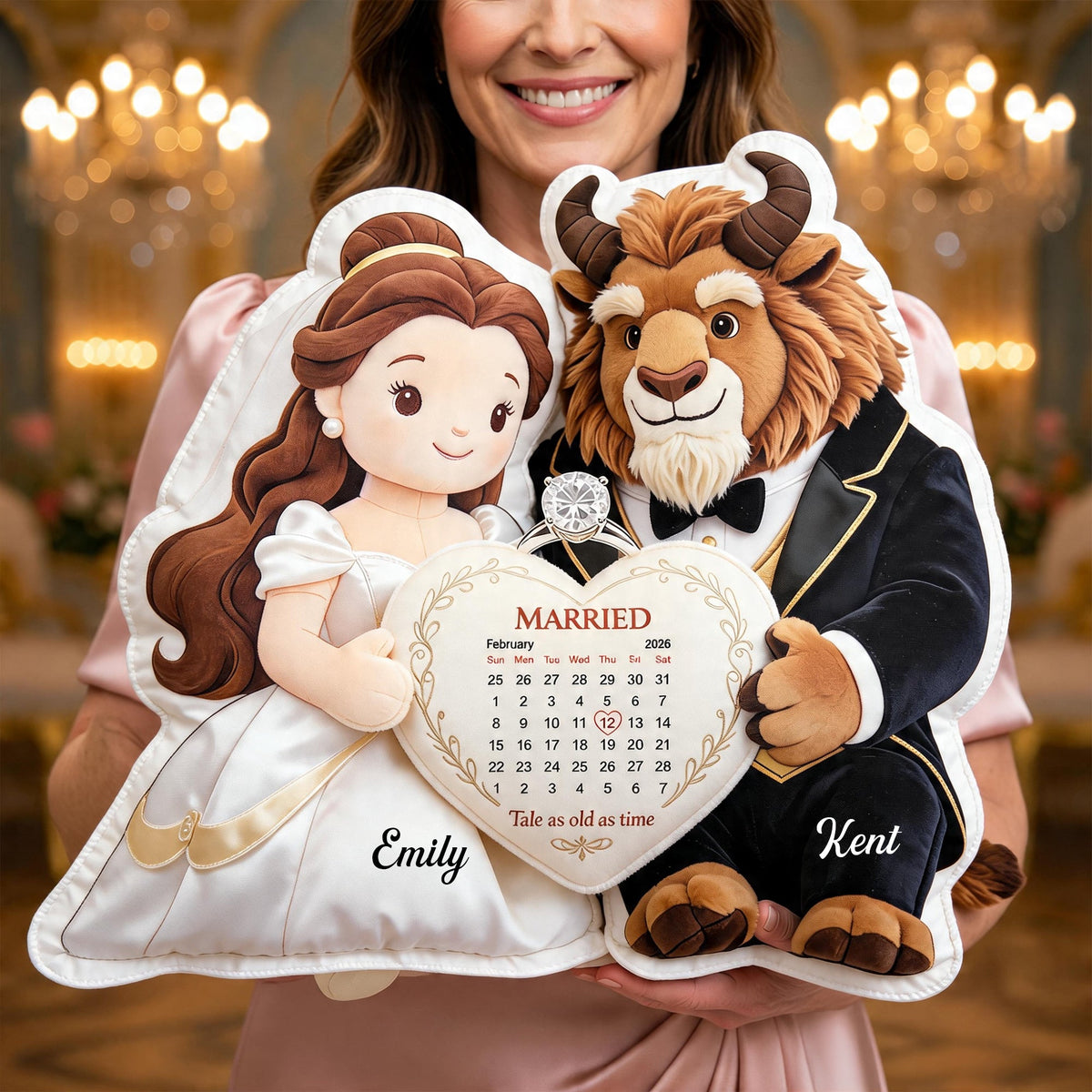 Fairytale Couple Pillow  - Personalized Gifts For Couple Anniversary Pillow 02TGQN020626