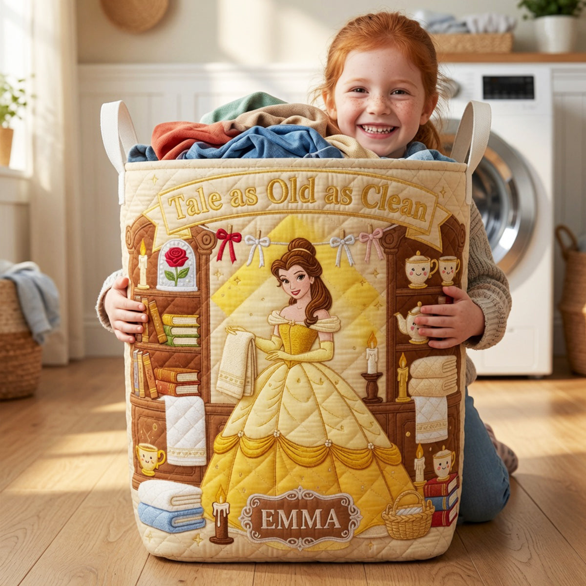 Fantasy Quilted Laundry Basket Personalized Gifts 05HADT090726