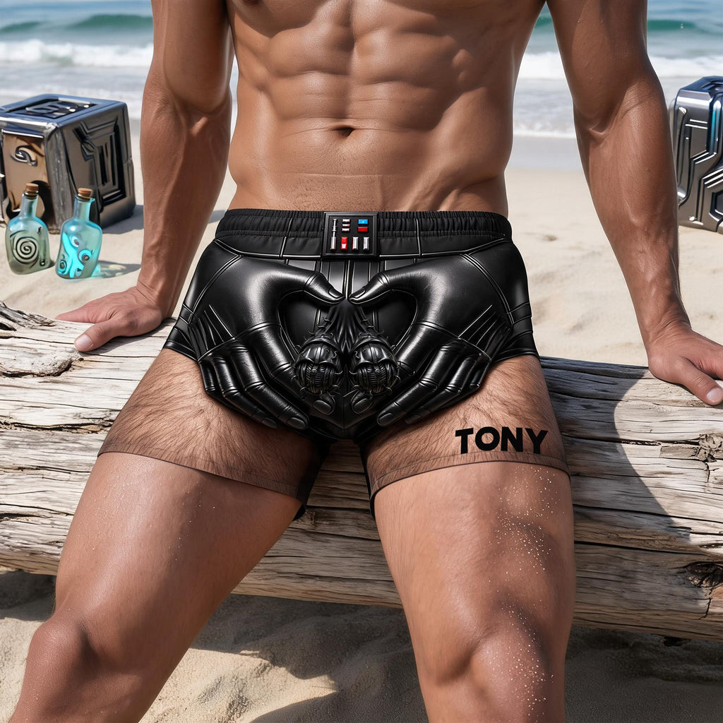 Funny Space Warrior Men's Beach Short - Personalized Gift 04OHLU040726