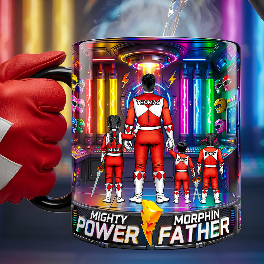 Power Father Magic Coffee Mug - Personalized Gifts For Dad 01hudt020526