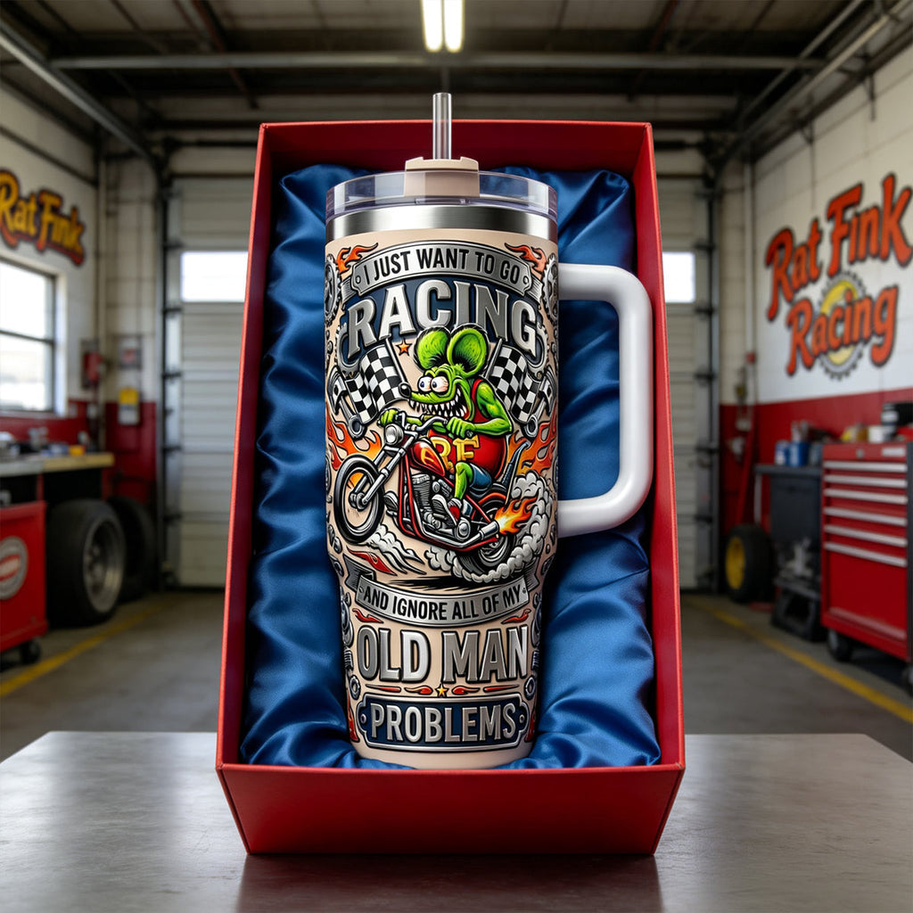 Racing Old Man Tumbler - Personalized Gifts For Racing Lovers 02patn120326