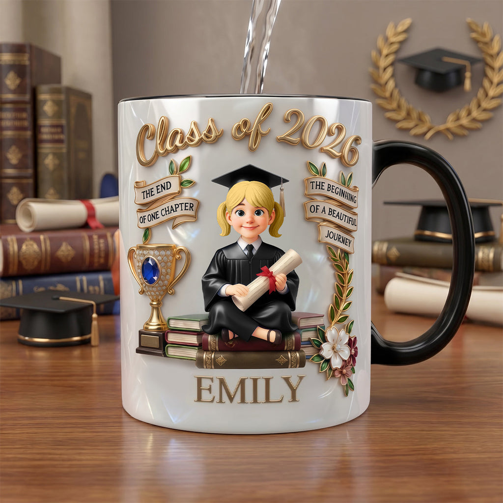Class Of 2026 Accent Mug - Personalized Graduation Gifts 01TYDH220426