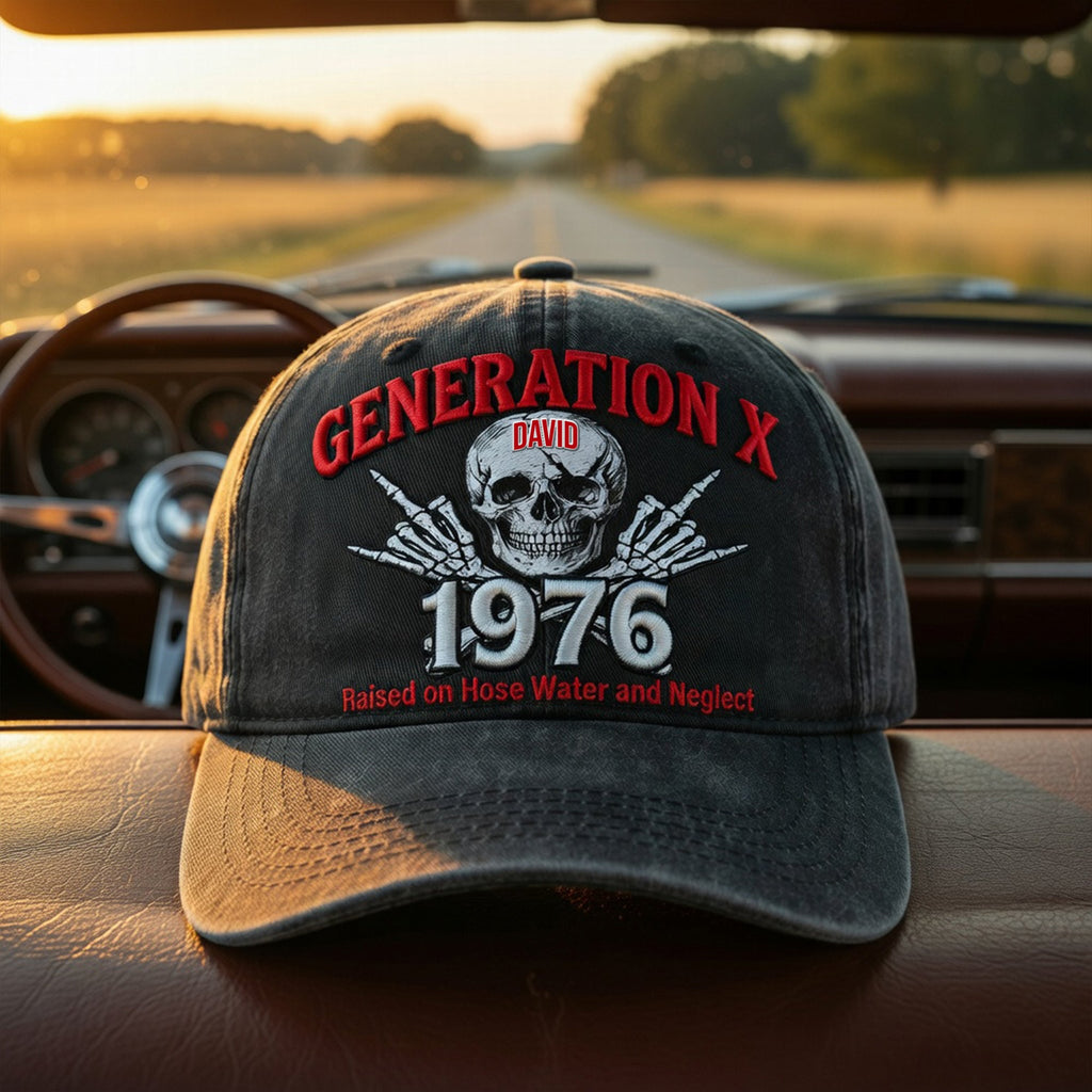 Vintage Generation X Personalized Classic Cap 02NAQN300626