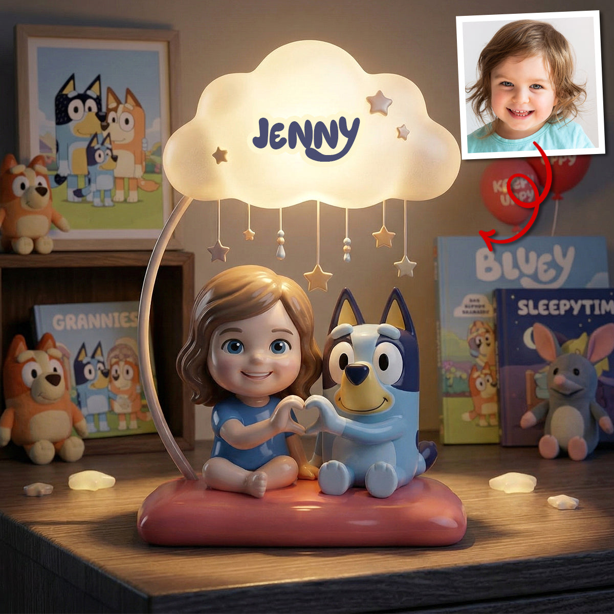 Lovely Floating Cloud Light Box - Custom Photo Gifts For Kids 04natn020426